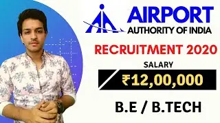 AAI - Airport Authority Of India | Recruitment 2020 | B.E./ B.Tech | How to Apply | Kartik