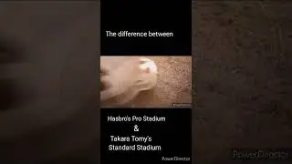 The difference between Hasbro's Pro Series bey stadium & Takara Tomy's standard stadium
