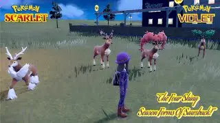✨Pok&eacute;mon Scarlet & Violet: CATCHING ALL FOUR SHINY FORMS OF DEERLING/SAWSBUCK!✨