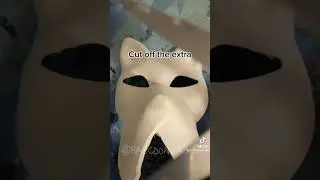 How I make the snouts for my masks! #animalmask #mask #masks #animals #animal #therian #therianmask