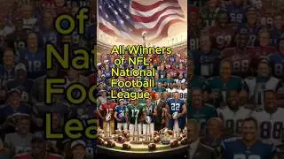All winners of NFL National Football League