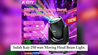 KAIY 250W Moving Head Beam Lampu Sorot Panggung Disco RGB Efek Pelangi