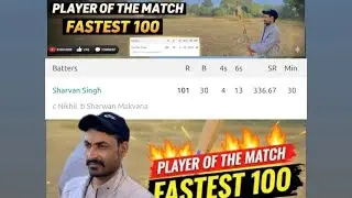 FASTEST 100 IN HISTORY! 😱 | 100 Runs in Only 30 Balls! 😮&zwj;💨 #viralcricket #minivlog #csk #comeback