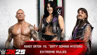 Full Match - Randy Orton bs Dominik Mysterio: SGR Rhea Ripley: Extreme Rules at Bad Blood | WWE 2k25