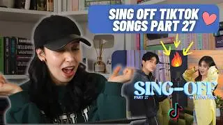 REZA - SING-OFF TIKTOK SONGS PART 27 vs LEONA ZHEN | REACTION!!