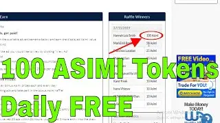 😍💸 This is how you can win up to 100 ASIMI/day earning free online income #paidtoviewads #freeBTC