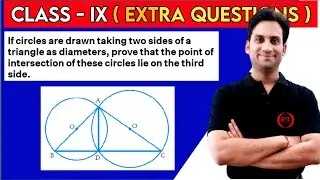 If circles are drawn taking two sides of a triangle as diameters, prove that the point of intersecti
