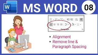 Right/ Left/ Justify Alignment in Ms Word | How to Remove Line & Paragraph Spacing | SCC Center