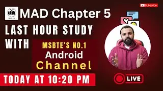 MAD Last Hour Study with MSBTE's No.1 Channel For Android Programming | Prince Sir's Special Lecture