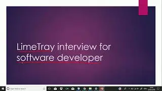 LimeTray Interview | Software Developer Role