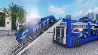 US Police-Car Transport Trucks