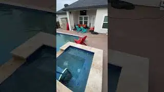 Sparkling pool in seconds!✨ #PoolCleaning #ExpressPools #TimeLapse #CleanPool #PoolService