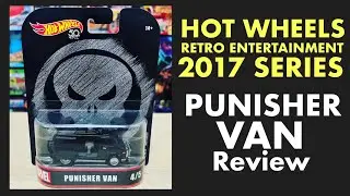 HOT WHEELS RETRO ENTERTAINMENT 2017 SERIES PUNISHER VAN REVIEW - A 1:64 Scale Car With Gimmicks!