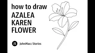 How to Draw Azalea Karen Flower | Johnmacc Stories