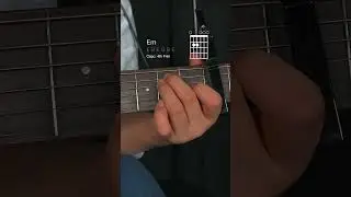 One Chord at a Time: E Minor 🎸 (Capo 4) #guitartutorial #guitarlesson #guitarlessons #guitar