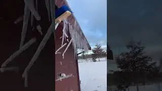 Test&hellip; removing icicles from building.