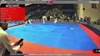Self Defense Adult Female 18/34 Year by Team DPR Korea 🇰🇵 1St 🥇 
