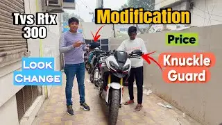 Tvs Apache Rtx 300 Modification || Tvs Rtx 300 Accessories Price || Rtx 300 Knuckle Guard Price 
