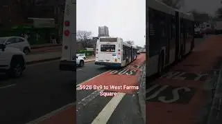 MTA NYC BUS: 5928 Bx9 @ Fordham & Webster #MTA #nyctransit #youtubeshorts