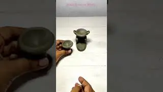 Amazing technique making of handmade kitchen set|Miniature clay kitchen set|Kitchen tools #shorts