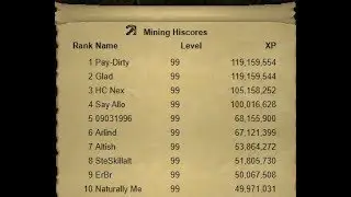 Rank 1 mining ironman (pay-dirty)