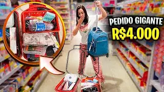 O MAIOR PEDIDO DE PAPELARIA! R$4.000 EM MATERIAL ESCOLAR | PAPELARIA ART PEL