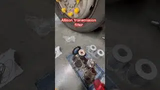 The transmission filter in an Allison automatic gearbox cleans the transmission fluid by removing