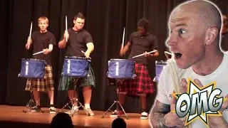 Drummer Reacts To| Amazing Talent Show - Hot Scots Drum Line Performance FIRST TIME HEARING Reaction