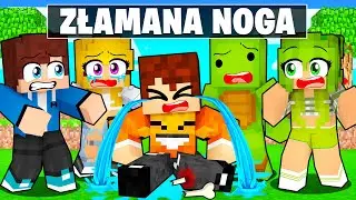 ZŁAMAŁEM NOGE 😭😭😭 w Minecraft!
