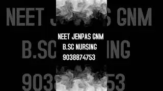 ANMGNM COACHING JENPAS COACHING BSC NURSING COACHING#jenpas #gnm #jenpasug #bscnursing #wbnursing
