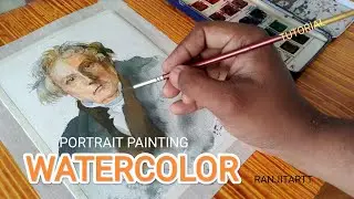 SIMPLE WATERCOLOR PORTRAIT DRAWING:| Step -49 | ARTIST RANJIT THORAT