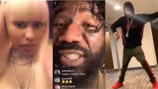 Boskoe100 Clowns Blueface Red Shoe Crip Walk - Talks Nicki Minaj Boyfriend New Tattoo of her Name