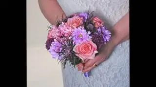 Bridesmaids Pink Rose, Agapanthus, Wild Sea Holly & Gerbera Wedding Posy