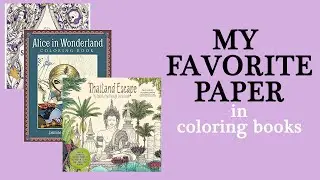My Favorite PAPER in coloring books / #coloring with Alena