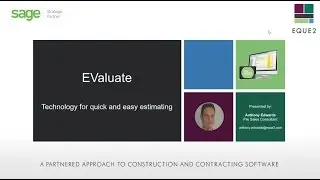 Web Demo -Technology for quick and easy estimating/EValuate Estimating Software from Eque2