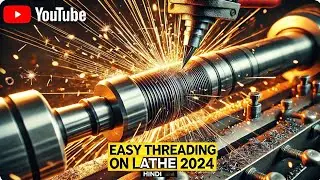 [2025] लेथ मशीन पर चूड़ी कैसे काटें | Easy Thread Cutting On Manual Lathe Machine#hitt #tranding