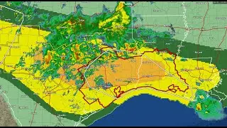 live flooding in Texas Also severe weather Radar loop