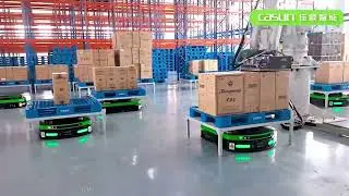 CASUN AGV   Tobacco Industry   China Tobacco Logistics Project   C2 Series Latent Lifting AGV