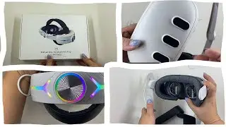 Meta quest 3 built in 8000mAh battery charge head strap with RGB light.