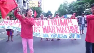 ASEAN 2017: Police and protesters face off at Roxas Boulevard
