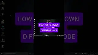 Pc shutdown different methods :🔥 