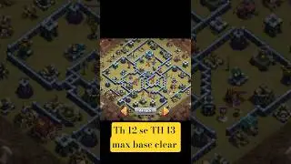 TH12 vs TH13 Max | Easy 3 Star Dragon + Skeleton Strategy | TH 12 max base @sumit007yt #coc