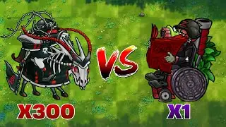 PVZ Fusion - Challenge! 300 Zombies Random VS Ultimate Professor Cherry Z - Who Will Win?