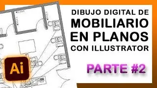 Como dibujar planos con Illustrator #2 Mobiliario