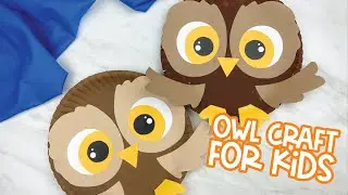 Paper Plate Owl Craft For Kids