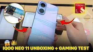 IQOO NEO 11 UNBOXING + GAMING TEST⚡| ULTIMATE UNBOXING + SNAPDRAGON 8 ELITE 3M+ ANTUTUCORE 🔥