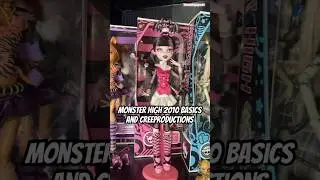 Draculaura, Frankie, clawdeen and Lagonna Basics 2010 and their creeproductions 2024 #monsterhigh