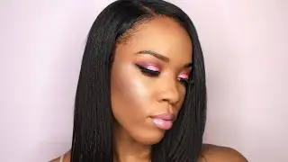 PROM MAKEUP 2017 ❤ PINK GLITTER MAKEUP