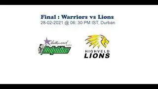 CSA T20 : Lions vs Dolphins, Final , Sports Astro Prediction
