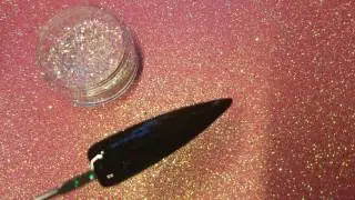 Chunky Glitter over Gel polish